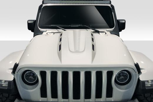 Duraflex Energy Style Hood 18-up Jeep Wrangler JL, Gladiator - Click Image to Close